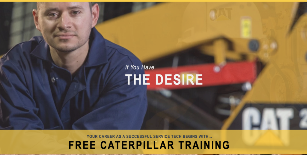 FREE Heavy Equipment Technician Training from Caterpillar